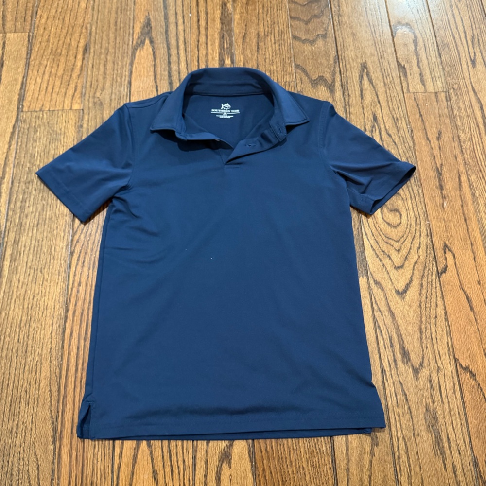 Southern Tide navy performance polo- Size medium